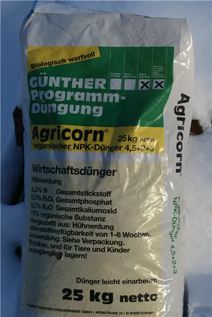 Agricorn, Organischer Dnger - Baumschule Bhlje